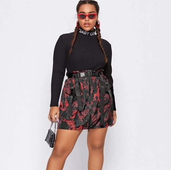 SHEIN Dresses & Skirts - Chinese Dragon Skirt